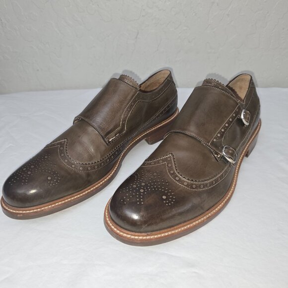 Cole Haan Cambridge Double Monk Strap Clay LeatherOxfords 12 M Made in Italy - Picture 6 of 11